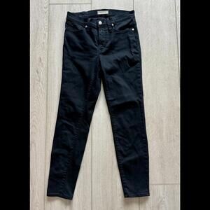 Madewell 9” High Rise Skinny Jeans Black Women’s 28/6